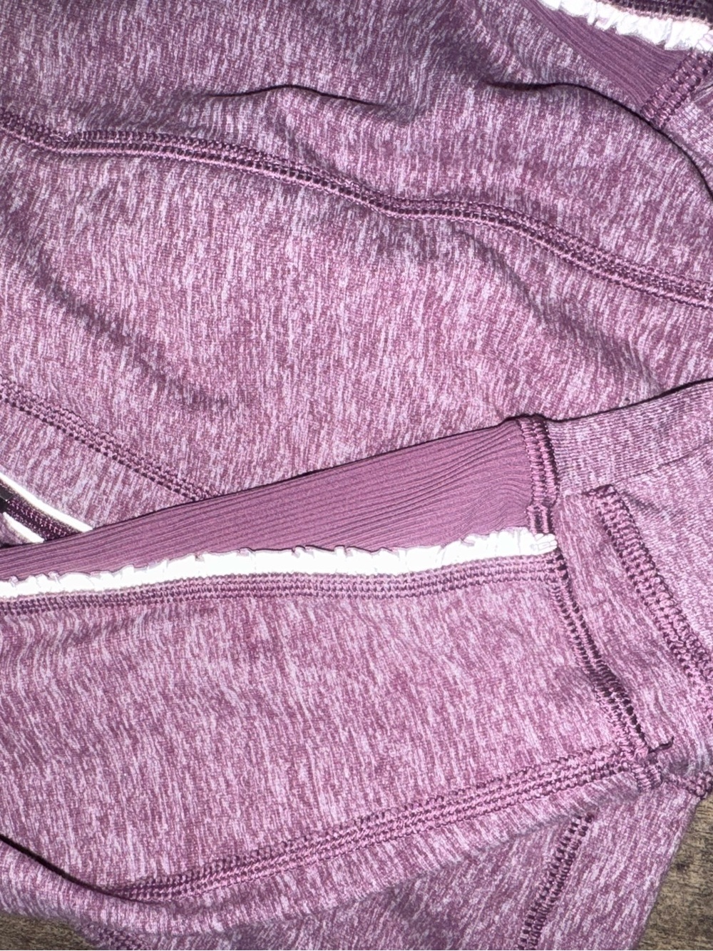 Lululemon Base Runner Half Zip Cold Hands Warm Heart Bordeaux Plum Sz 6 - Picture 9 of 13